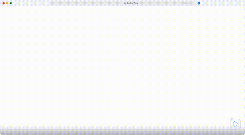 Animated GIF export of the Putler analytics dashboard demo